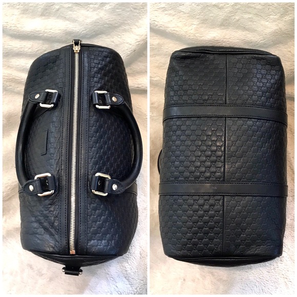 👑✅PRICE FIRM✅NO OFFERS SUPER SALE!! AUTHENTIC Gucci Black Guccissima Bag - Picture 5 of 15